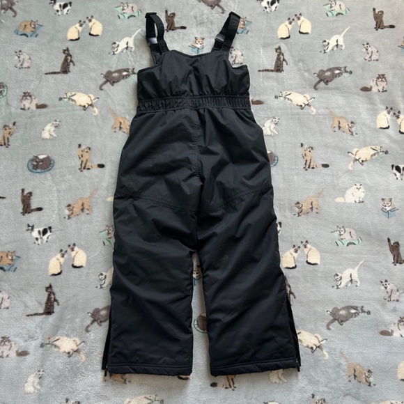LL Bean Kids Size 5-6 Snowsuit Coveralls Black Thinsulate Insulation Winter Ware - Picture 3 of 9